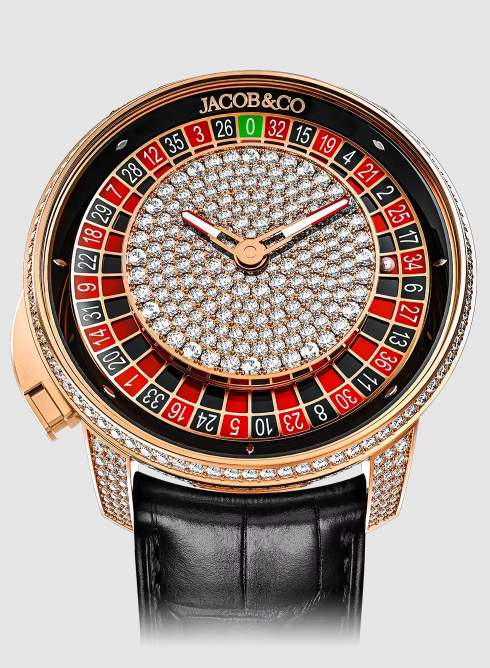 Jacob & Co casino tourbillon PAVE replica watch CA100.40.RD.AA.A